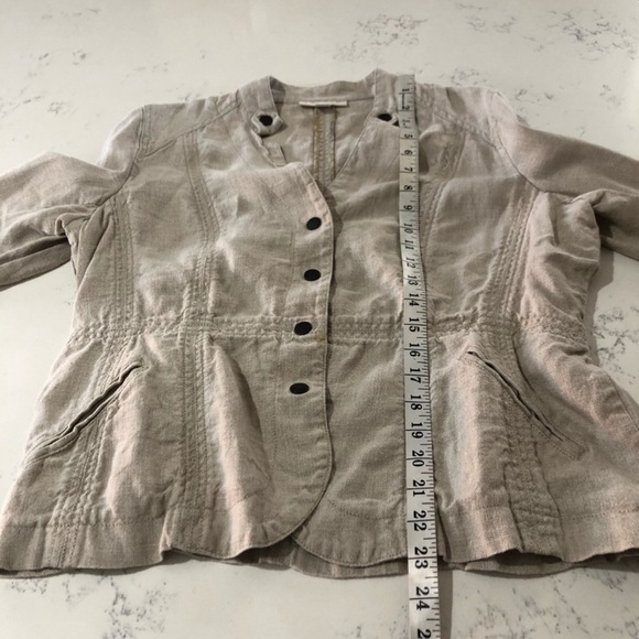 Coldwater Creek beige push button front jacket - Picture 14 of 16